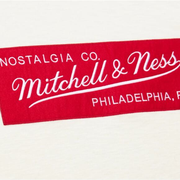 Mitchell & Ness Men's Cream Heritage Vintage Slub T-Shirt size Medium NWT - Picture 3 of 3